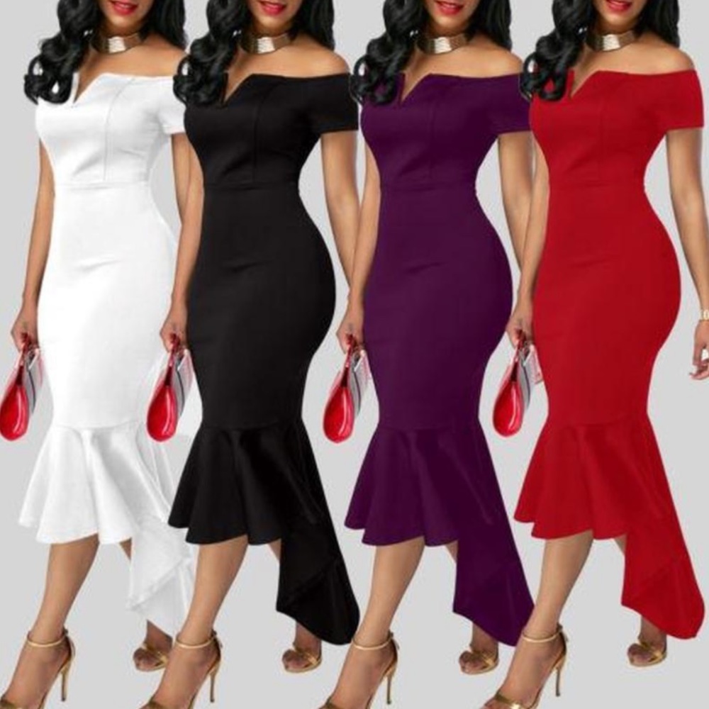 Purple Fishtail Midi Sleeveless Dress